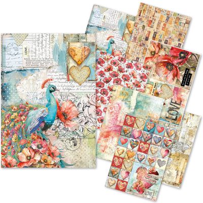 Majestic Dream A5 Mixed Rice Paper 8/pkg - Ciao Bella