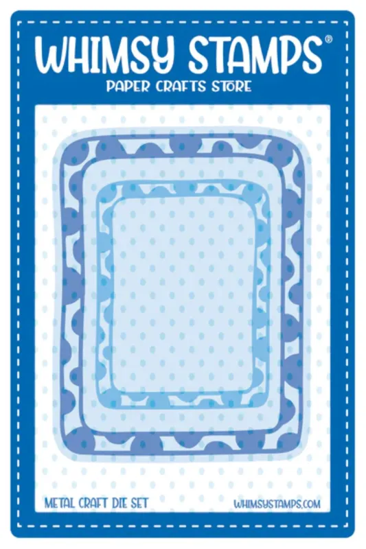 Wonky Dots Frame Die Set - Whimsy Stamps