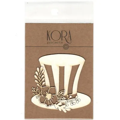 Mad Hatter's Hat Chipboard Pieces - Kora Projects