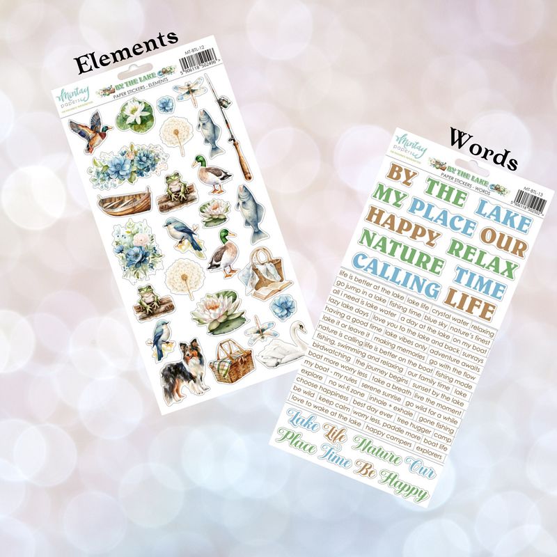 By the Lake Stickers - Mintay Papers