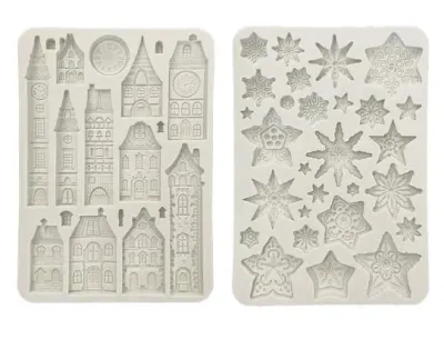 Gear up for Christmas A5 Silicone Mold - Stamperia