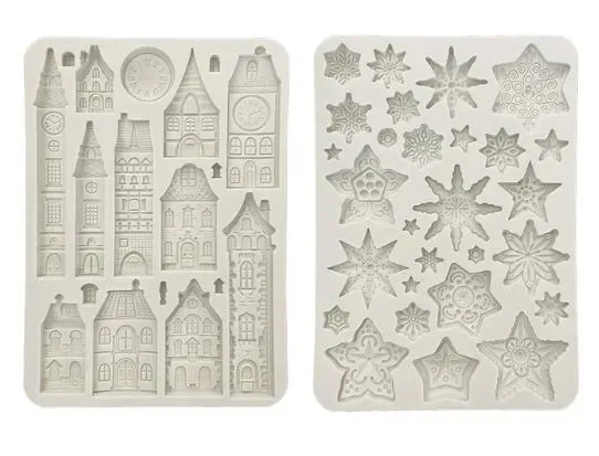 Gear up for Christmas A5 Silicone Mold - Stamperia