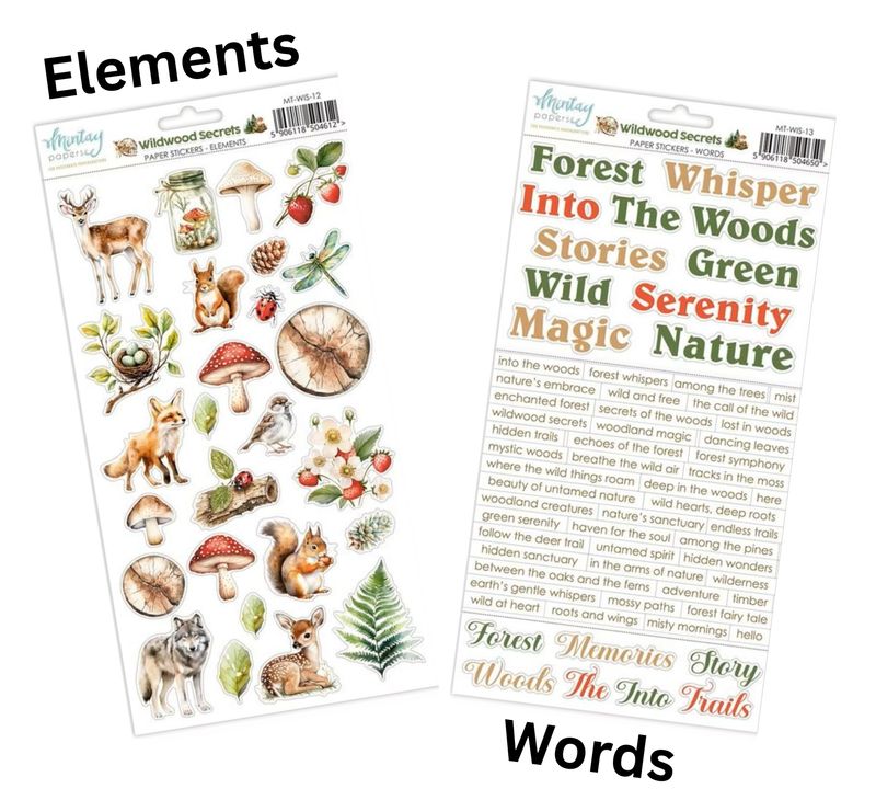 Wildwood Secrets Stickers - Mintay Papers