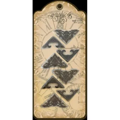 Decorative Ornate Metal Corners - Graphic 45 - G45 Staples