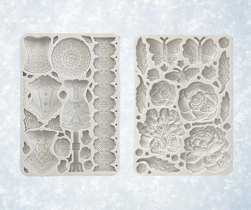 Old Lace A5 Silicone Mold - Stamperia