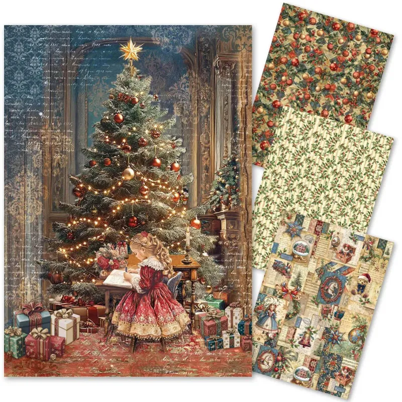 Toy Shop A4 Mixed Rice Paper 4/pkg - Ciao Bella