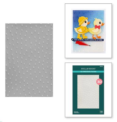 Raindrops Embossing Folder - Spellbinders Raindrops Embossing Folder - Spellbinders