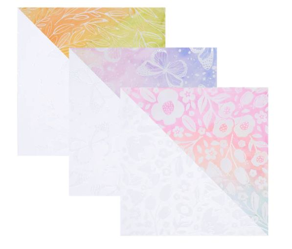 6x6 Watercolor Resist Paper - Spellbinders Serenade of Autumn