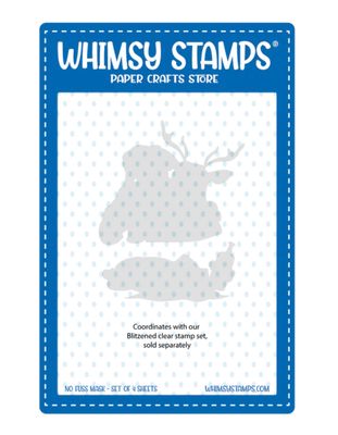 Blitzened NoFuss Mask - Whimsy Stamps Blitzened NoFuss Mask - Whimsy Stamps