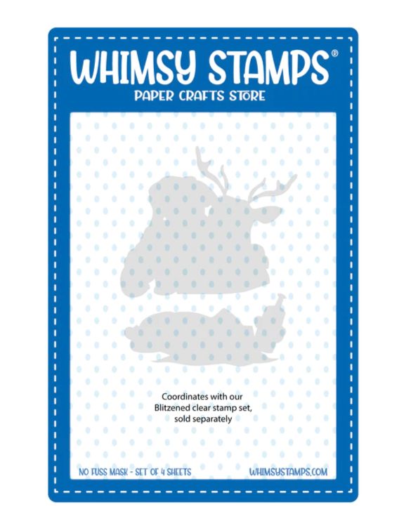 Blitzened NoFuss Mask - Whimsy Stamps