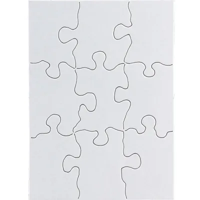 9pc 4 x 5.5 inch Blank Puzzle