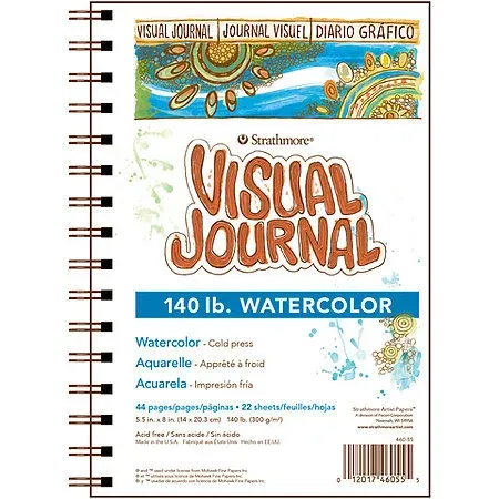 5.5 x 8 Watercolor Visual Journal - Strathmore