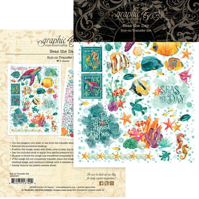 Seas the Day - Graphic 45 Rub-On Transfers