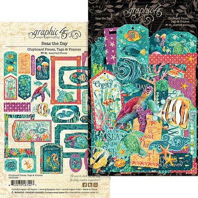Seas the Day - Graphic 45 Tags and Frames Seas the Day - Graphic 45 Tags and Frames