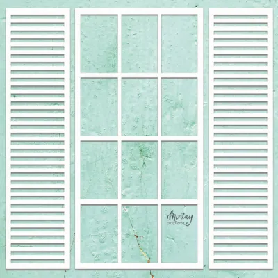 Window Chipboard Pieces - Mintay