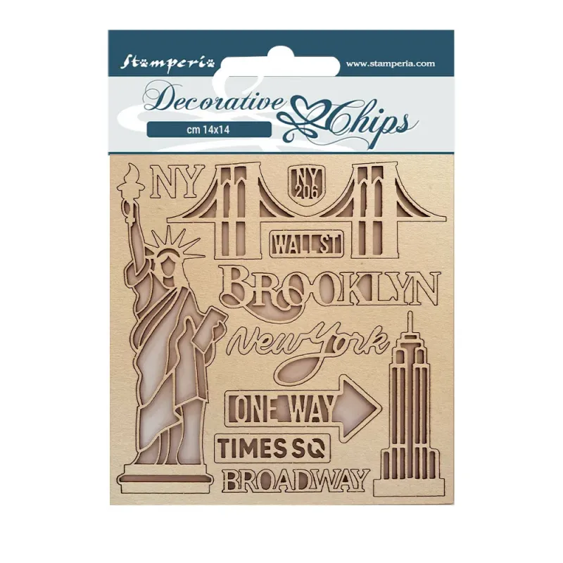 Sir Vagabond Aviator - New York Decorative Chips - Lady Vagabond Collection - Stamperia