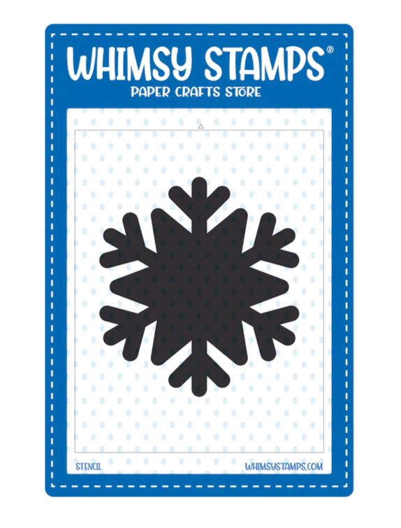 It's a Snowflake Mask Stencil - Whimsy Stamps