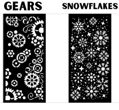Gear up for Christmas Stencil - Stamperia