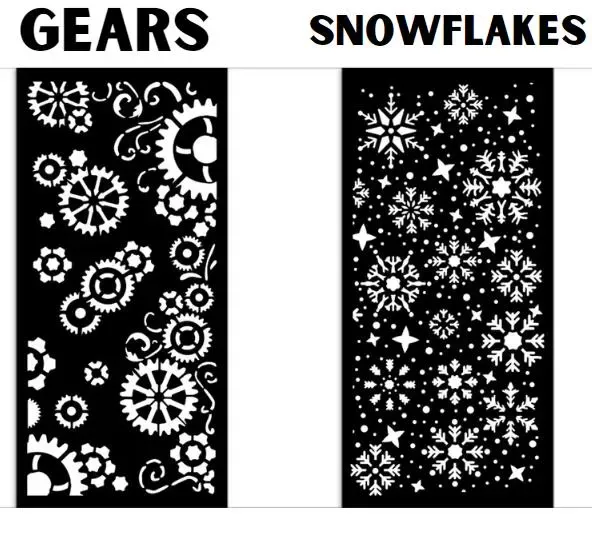 Gear up for Christmas Stencil - Stamperia