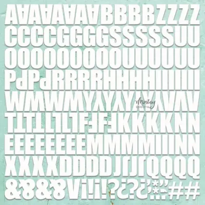 Monograms 2 Chipboard - Mintay