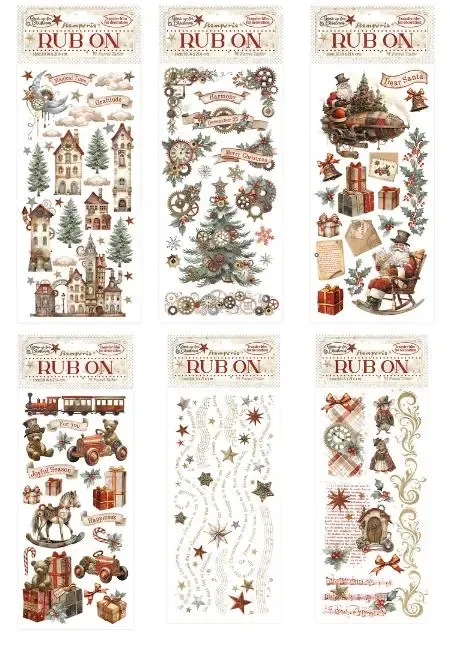 Gear up for Christmas - Stamperia Rub Ons