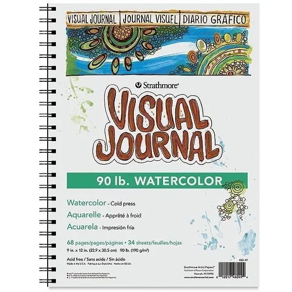 9 x 12 Watercolor Visual Journal - Strathmore