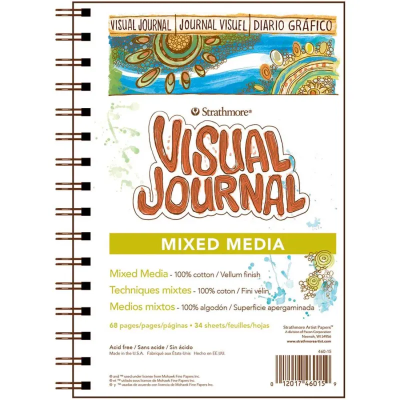 5.5 x 8 Mixed Media Visual Journal - Strathmore