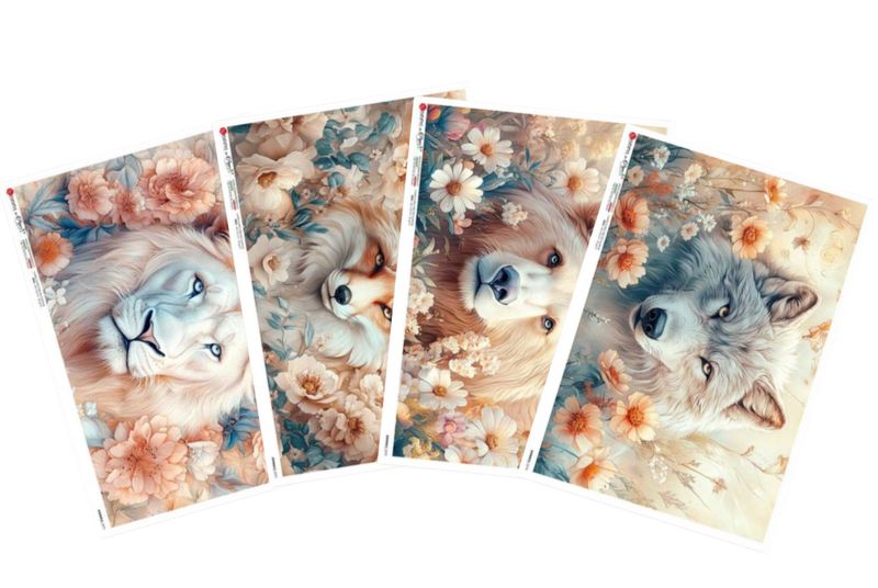 Mystical Pastel Animals A4 - Paper Designs