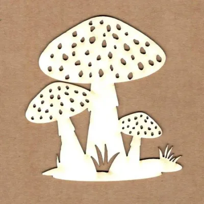 Stump With Mushrooms Chipboard Pieces - Kora Projects Stump With Mushrooms Chipboard Pieces - Kora Projects