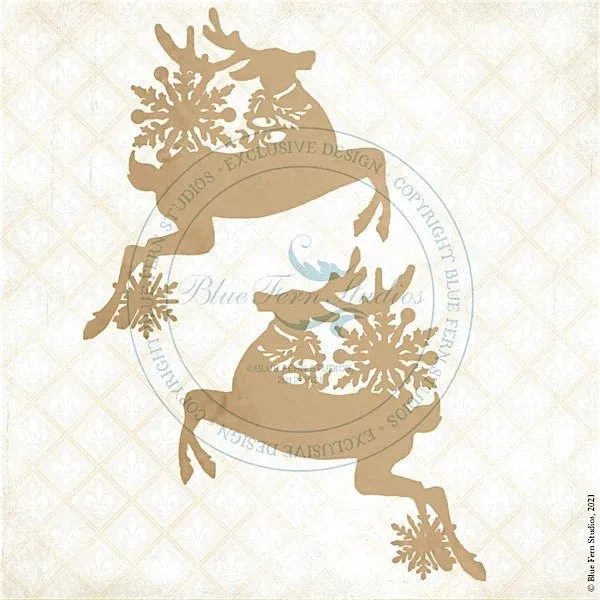 Prancer &amp; Dancer - Blue Fern Studios - Yuletide