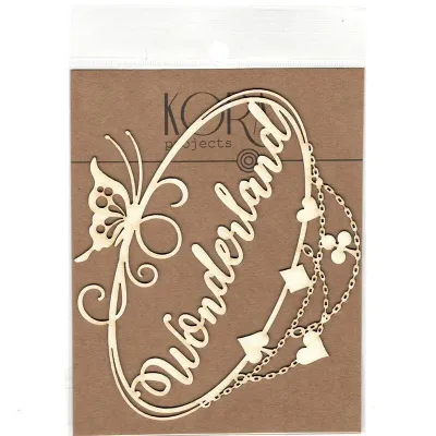 Wonderland Frame Chipboard Piece - Kora Projects