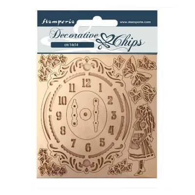 Alice - Clock Decorative Chips - Lady Vagabond Collection - Stamperia