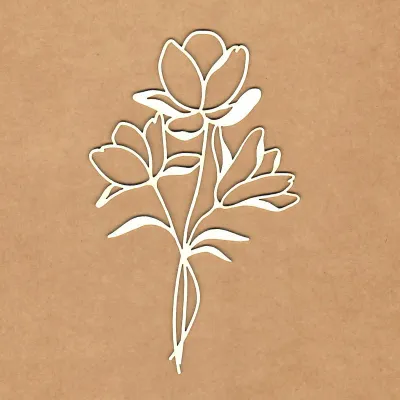 Summer Flower Chipboard Pieces - Kora Projects