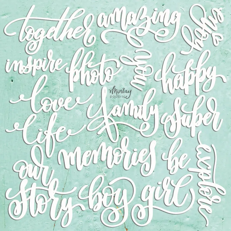 Words Set Chippies - Mintay