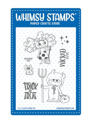Wicked Cute Clear Stamp - Whimsy Stamps Wicked Cute Clear Stamp - Whimsy Stamps