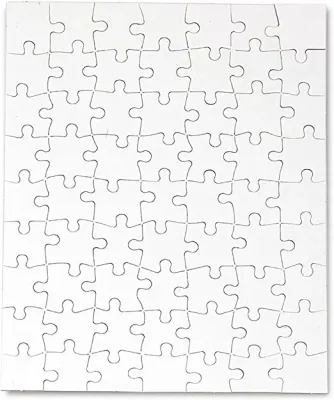 63pc 8.5 x 11 inch Blank Puzzle