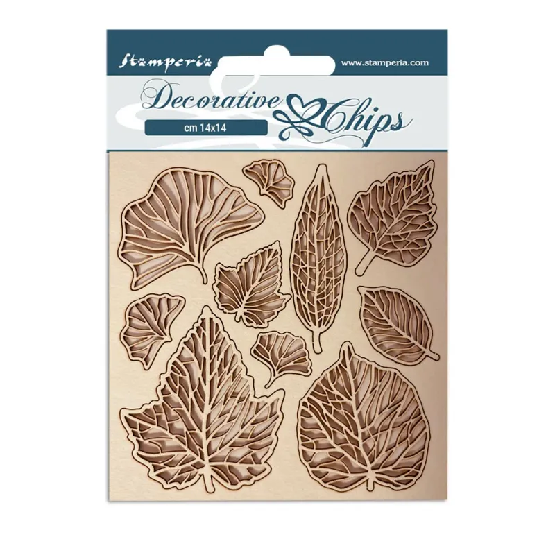Romantic Garden House - Leaves Decorative Chips - Lady Vagabond Collection - Stamperia