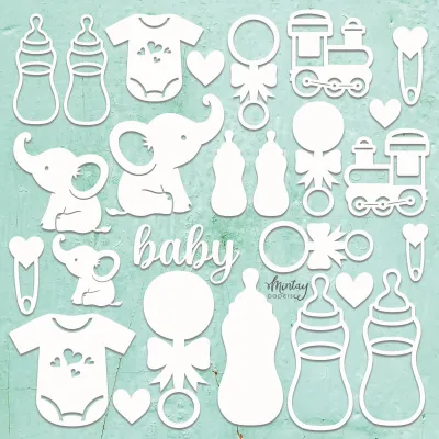 Baby Set Chipboard - Mintay