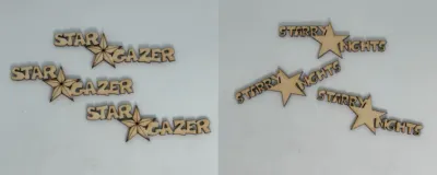 Stars - Wood Cut Out