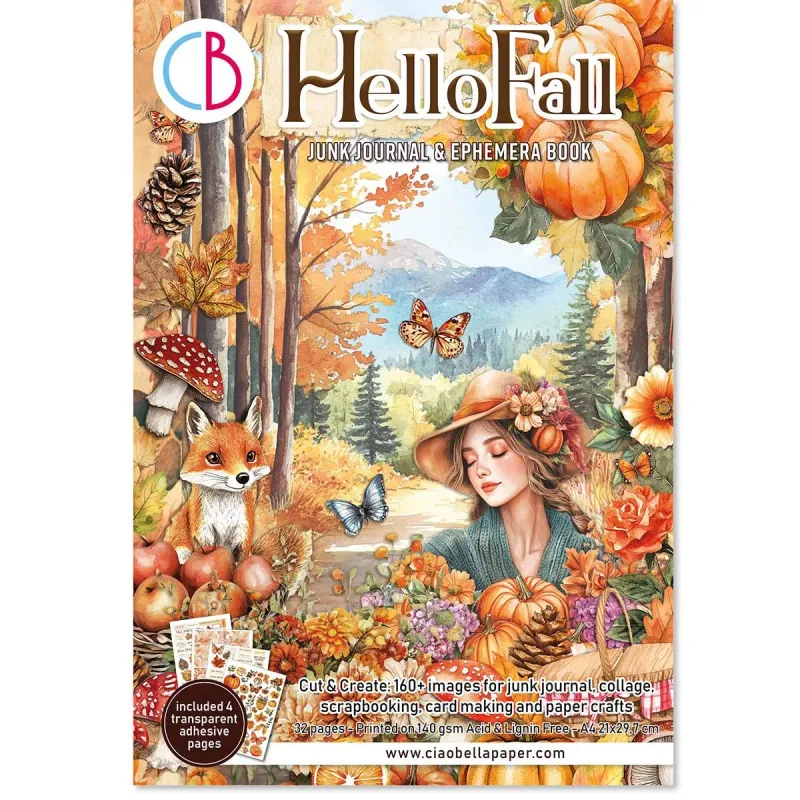 Hello Fall Junk Journal &amp; Ephemera - Ciao Bella