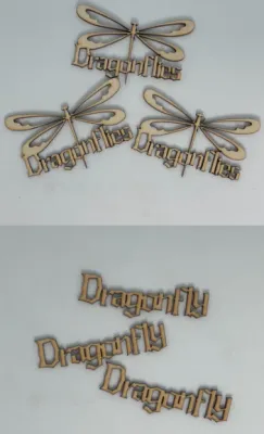 Dragonflies - Wood Cut Out