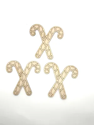 Candy Cane - Wood Cut Out