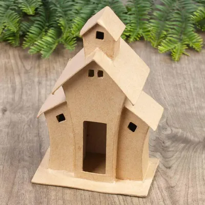 Paper Mache Whimsical House