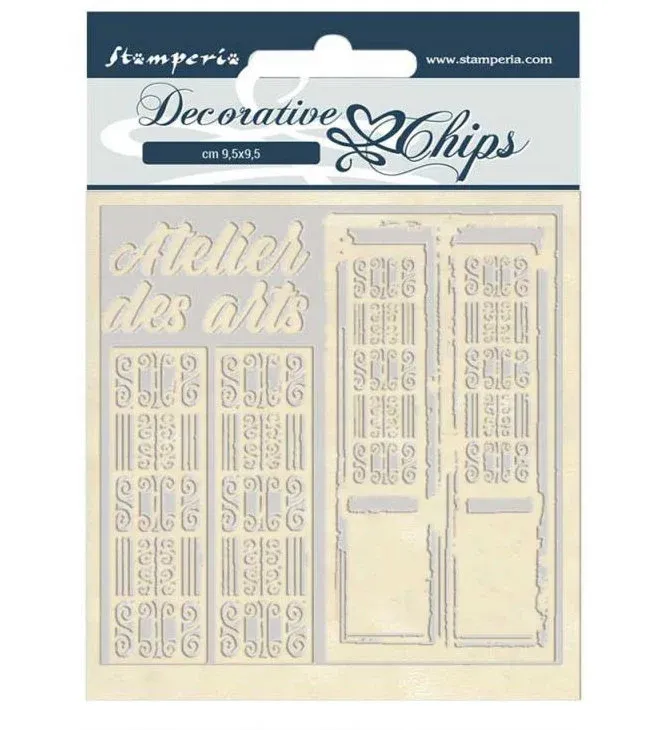 Atelier des Arts Door Decorative Chips - Lady Vagabond Collection - Stamperia