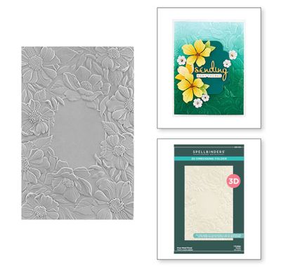 Four Petals Floral Embossing Folder - Spellbinders Four Petals Floral Embossing Folder - Spellbinders