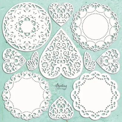 Doilies Set Chippies - Mintay