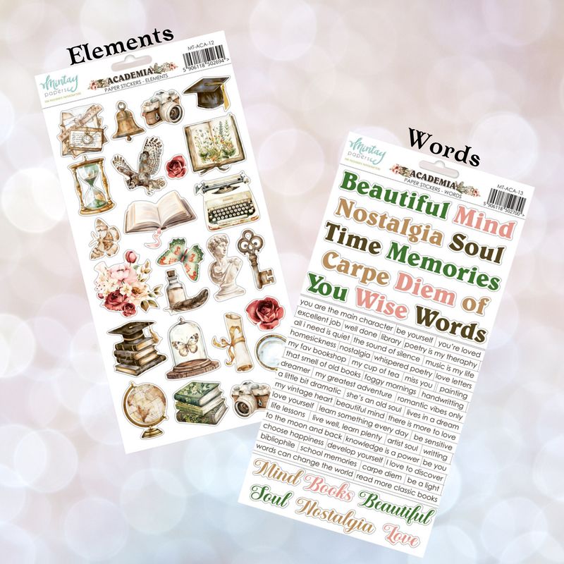 Academia Stickers - Mintay Papers