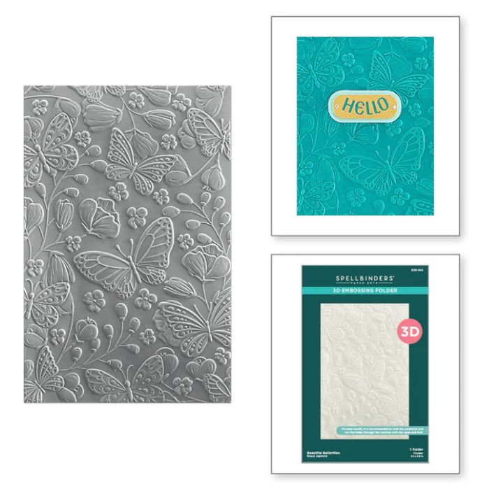 Beautiful Butterflies Embossing Folder - Spellbinders