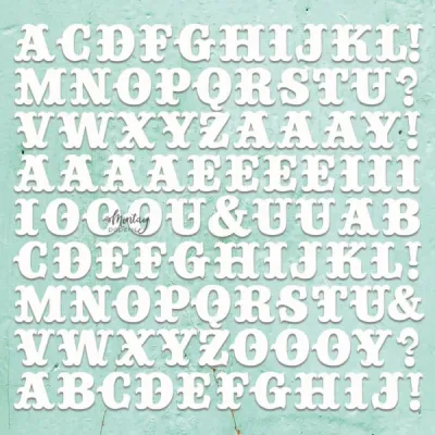 Monograms Chipboard - Mintay