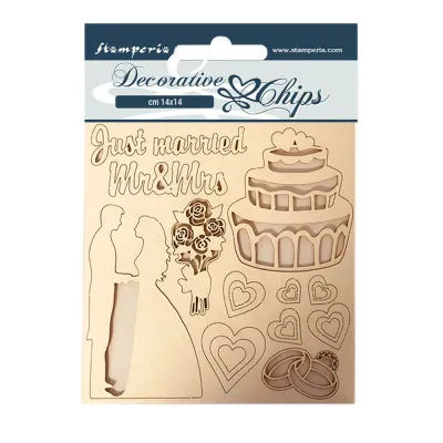 Sleeping Beauty Just Married Decorative Chips - Lady Vagabond Collection - Stamperia